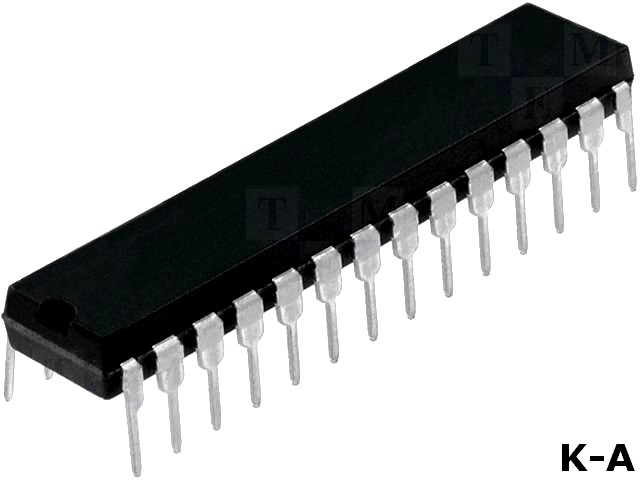 PIC16F886-I/SP - Микроконтроллер PIC, EEPROM:256Б, SRAM:368Б, 20МГц, DIP28, 2÷5,5В